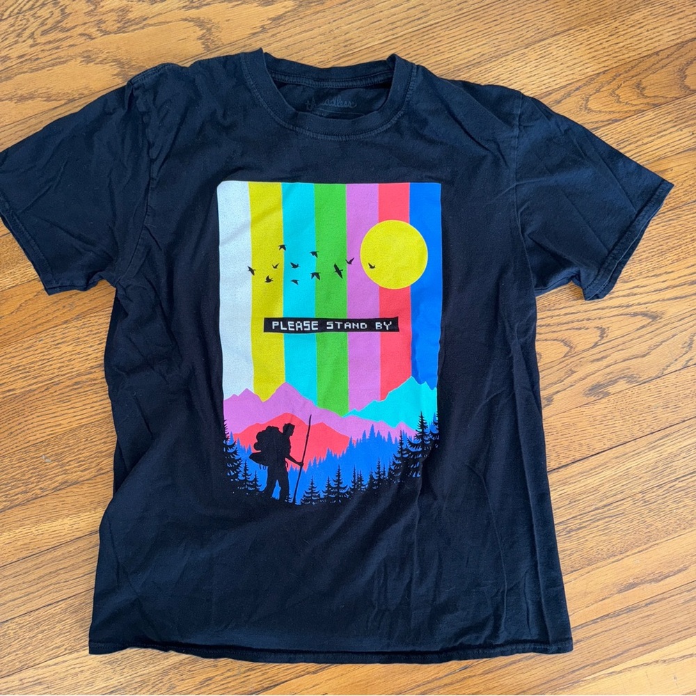 Please Stand By men’s T-shirt size large